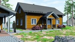 Финский деревянный дом Malja 144